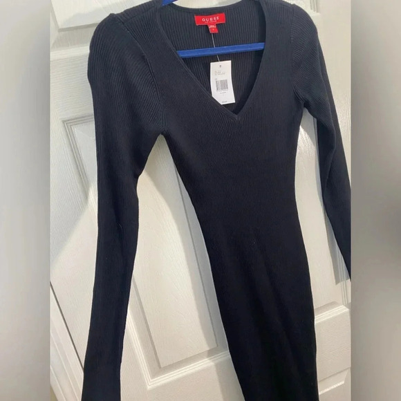 Elegant Black Long Sleeve Dress size L - Picture 4 of 10